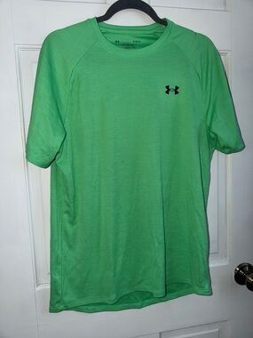 Under Armour Men’s Short Sleeve Performance Tee - Bright Green with Black Logo